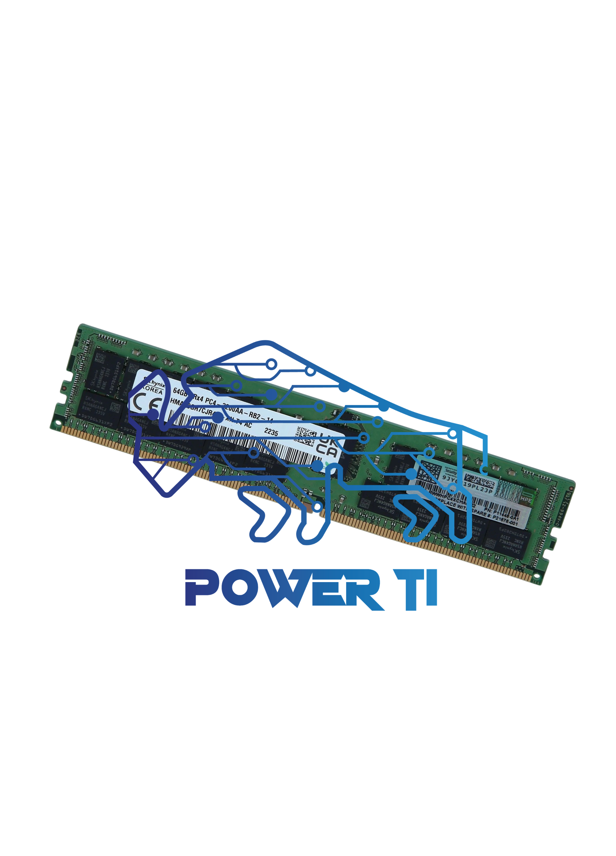 HPE Memoria 64GB PC4-3200AA RDIMM | P06035-B21 P21676-001 P11446-0A1