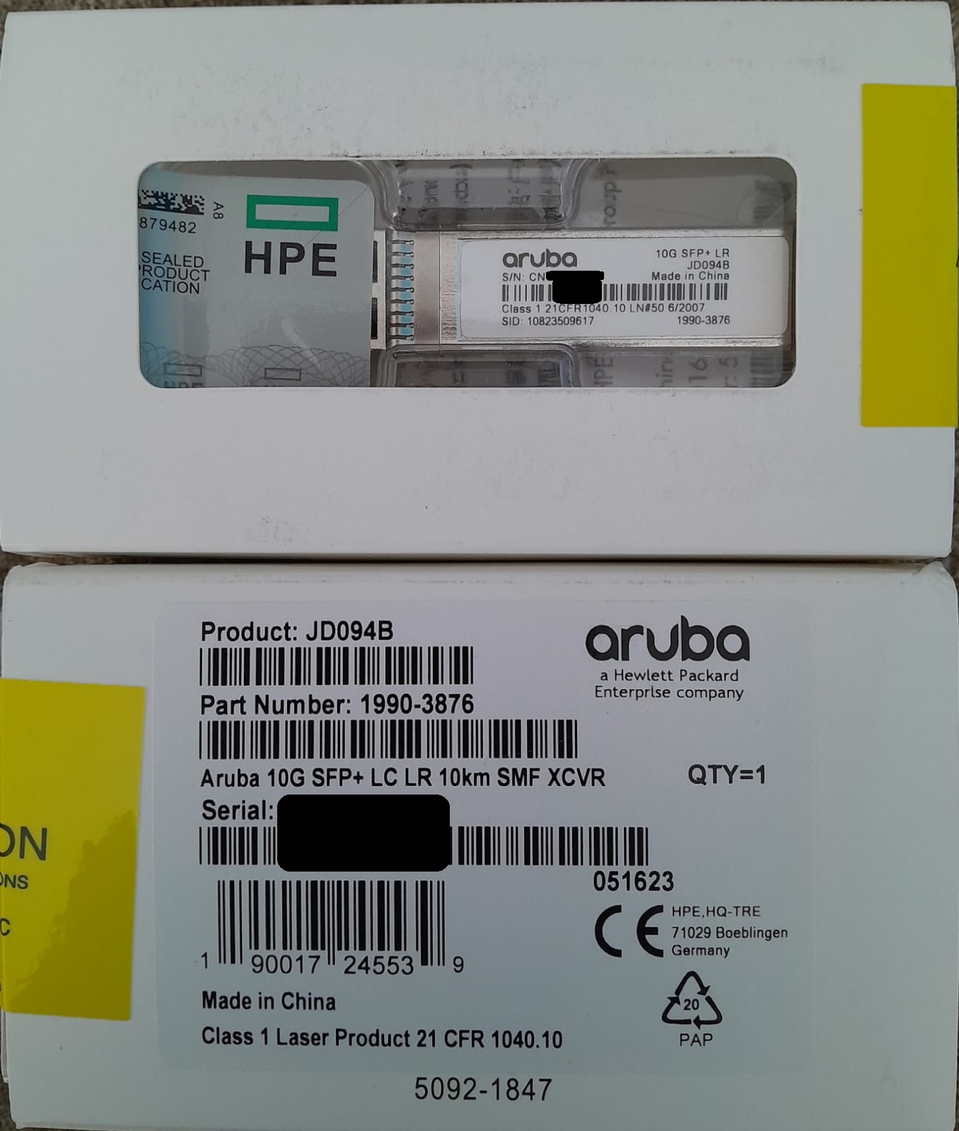 Transceiver HPE JD094B X130 10G SFP+ LC LR 1310nm 10km