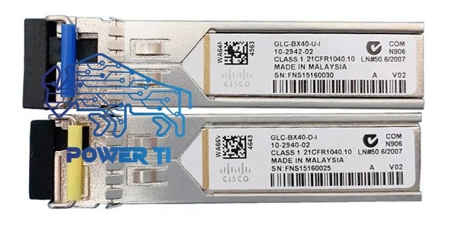 Transceiver Cisco GLC-BX40-D-I 1000BASE-BX40-D-I BiDi SFP Monomodo 40km